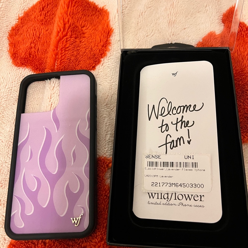Purple Lavender Flames iPhone 13 Pro Max Case